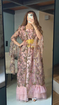 Şîlan, Kurdish Two-Piece Gown in Dusty Rose & Gold | For Rent